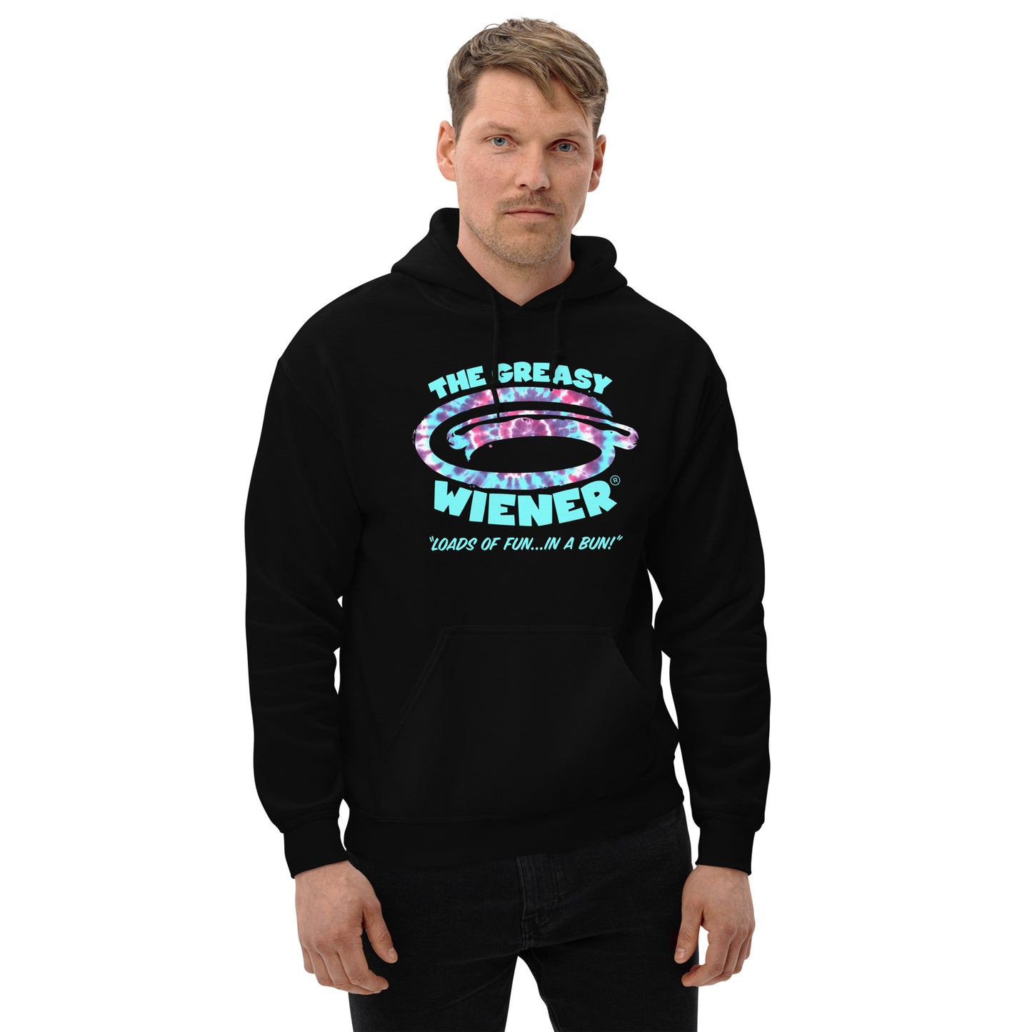 Hoodie | TGW Tie Dye | Black/Red