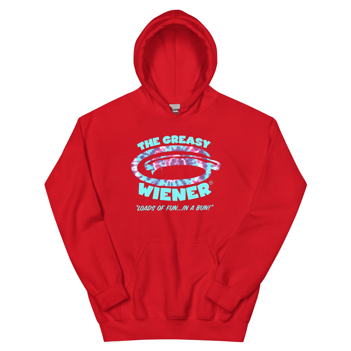 Hoodie | TGW Tie Dye | Black/Red